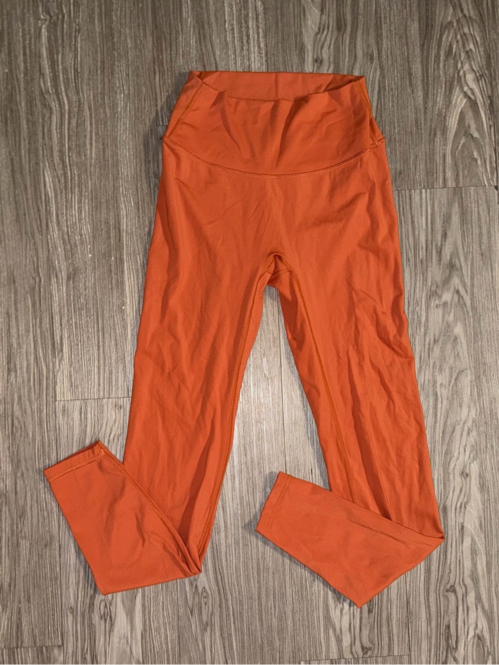 Paragon Recstretch Leggings Womens Sz S Orange Gymwear Gym Athlete
